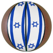 Volledig Basketball met vlag van Israël Mini Basketbal (Verticaal)
