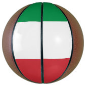Volledig Basketball met vlag van Italië Mini Basketbal (Verticaal)