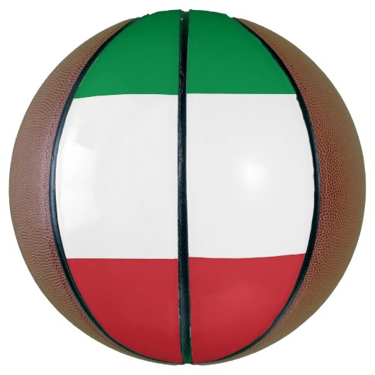 Volledig Basketball met vlag van Italië Mini Basketbal (Verticaal)