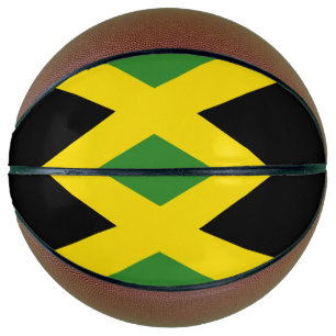 Volledig Basketball met vlag van Jamaica Mini Basketbal