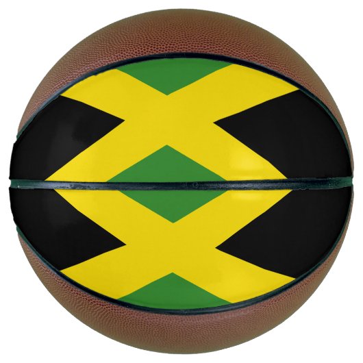 Volledig Basketball met vlag van Jamaica Mini Basketbal (Voorkant)