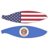 Volledig Basketball met vlag van Minnesota USA Mini Basketbal (Panelen)