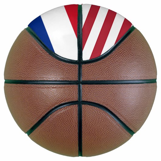Volledig Basketball met vlag van Missouri USA Basketbal (Rechts)
