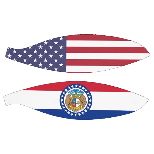 Volledig Basketball met vlag van Missouri USA Basketbal (Panelen)