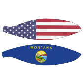 Volledig Basketball met vlag van Montana, VS Basketbal (Panelen)