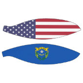 Volledig Basketball met vlag van Nevada, VS Basketbal (Panelen)