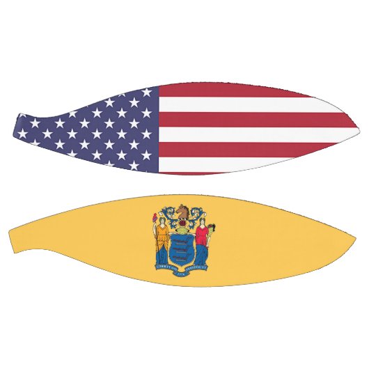 Volledig Basketball met vlag van New Jersey VS Mini Basketbal (Panelen)