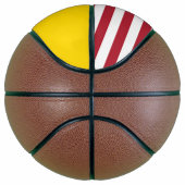 Volledig Basketball met vlag van New Mexico USA Mini Basketbal (Rechts)