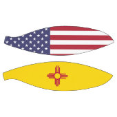 Volledig Basketball met vlag van New Mexico USA Mini Basketbal (Panelen)