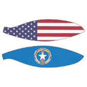 Volledig Basketball met vlag van Noordelijke Maria Basketbal (Panelen)