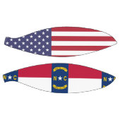 Volledig Basketball met vlag van North Carolina Mini Basketbal (Panelen)