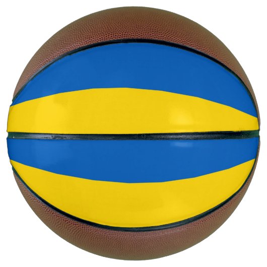 Volledig Basketball met vlag van Oekraïne Basketbal (Voorkant)