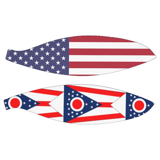 Volledig Basketball met vlag van Ohio, VS Basketbal (Panelen)