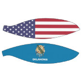 Volledig Basketball met vlag van Oklahoma, VS Mini Basketbal (Panelen)