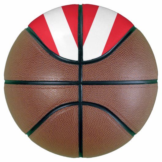 Volledig Basketball met vlag van Oostenrijk Mini Basketbal (Rechts)