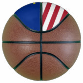 Volledig Basketball met vlag van Oregon, VS Mini Basketbal (Rechts)
