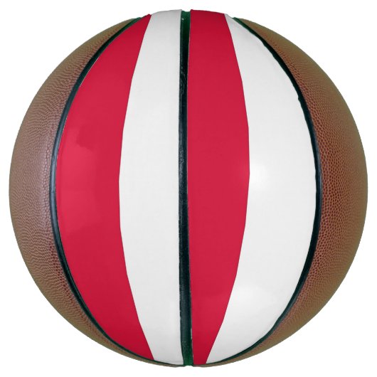 Volledig Basketball met vlag van Polen Mini Basketbal (Verticaal)
