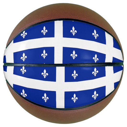 Volledig Basketball met vlag van Quebec Basketbal (Voorkant)