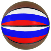Volledig Basketball met vlag van Rusland Mini Basketbal (Voorkant)