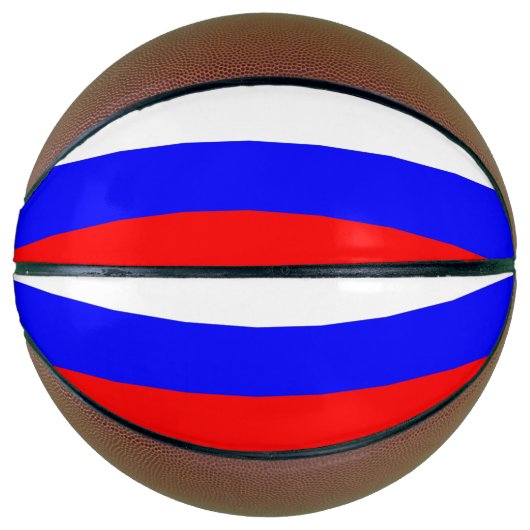 Volledig Basketball met vlag van Rusland Mini Basketbal (Voorkant)