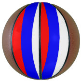 Volledig Basketball met vlag van Rusland Mini Basketbal (Verticaal)