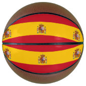 Volledig Basketball met vlag van Spanje Mini Basketbal (Voorkant)