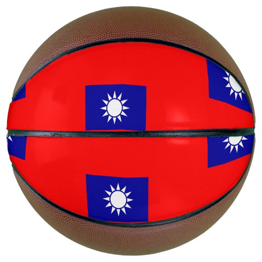 Volledig Basketball met vlag van Taiwan Mini Basketbal (Voorkant)