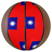 Volledig Basketball met vlag van Taiwan Mini Basketbal (Verticaal)