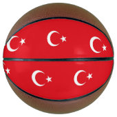 Volledig Basketball met vlag van Turkije Mini Basketbal (Voorkant)
