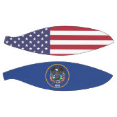 Volledig Basketball met vlag van Utah Basketbal (Panelen)