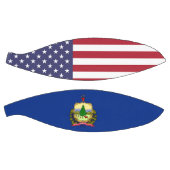 Volledig Basketball met vlag van Vermont Basketbal (Panelen)