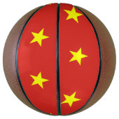 Volledig Basketball met vlag van Vietnam Mini Basketbal (Verticaal)
