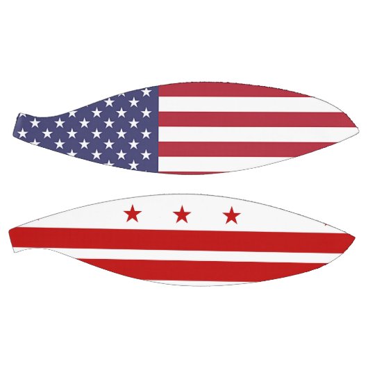 Volledig Basketball met vlag van Washington DC Mini Basketbal (Panelen)