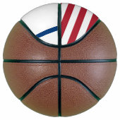 Volledig Basketball met vlag van West-Virginia Mini Basketbal (Rechts)