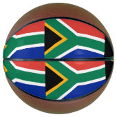 Volledig Basketball met vlag van Zuid-Afrika Mini Basketbal (Voorkant)