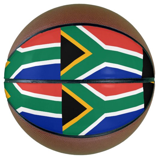 Volledig Basketball met vlag van Zuid-Afrika Mini Basketbal (Voorkant)