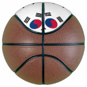 Volledig Basketball met vlag van Zuid-Korea Basketbal (Rechts)