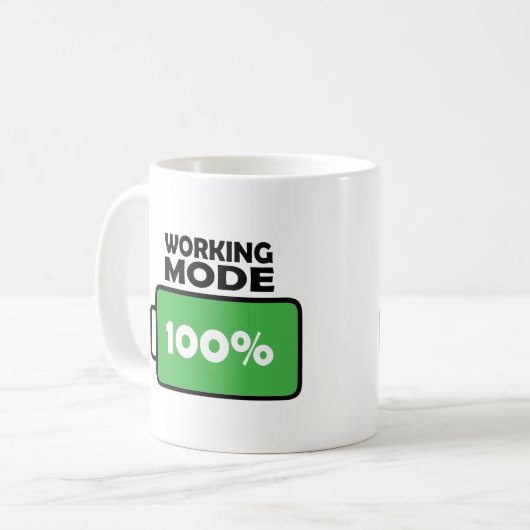 Volledig Batterij Werkende Modus Koffie Lover Mok  (Voorkant links)