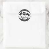 Volledig Batty Ronde Sticker (Tas)