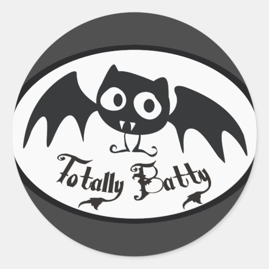 Volledig Batty Ronde Sticker (Voorkant)