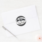Volledig Batty Ronde Sticker (Envelop)
