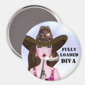 VOLLEDIG BELASTE DIVA Magnet (Voorkant / Achterkant)
