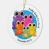 VOLLEDIG BEREID OP GOD CHRISTELIJK KERAMISCH ORNAMENT (Links)