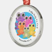 VOLLEDIG BEREID OP GOD CHRISTELIJK METALEN ORNAMENT (Links)