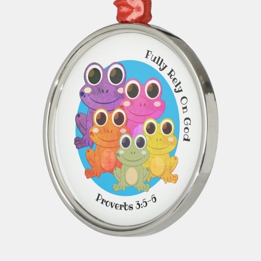 VOLLEDIG BEREID OP GOD CHRISTELIJK METALEN ORNAMENT (Links)