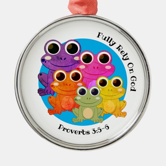 VOLLEDIG BEREID OP GOD CHRISTELIJK METALEN ORNAMENT (Voorkant)