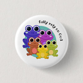 VOLLEDIG BEREID OP GOD CHRISTELIJK RONDE BUTTON 3,2 CM