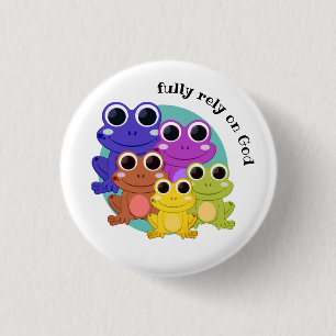 VOLLEDIG BEREID OP GOD CHRISTELIJK RONDE BUTTON 3,2 CM