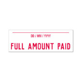 "VOLLEDIG BETAALBEDRAG" Rubberstempel Zelfinktende Stempel (Design)