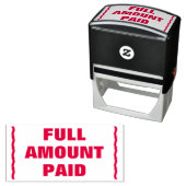 "VOLLEDIG BETAALBEDRAG" Rubberstempel Zelfinktende Stempel (In situ)